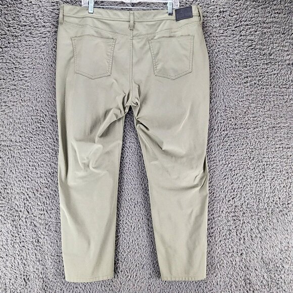 J. Hilburn Pants Mens 40x27 SLL Green Stretch Mid Rise Slim Fit *GUC* - Picture 9 of 14